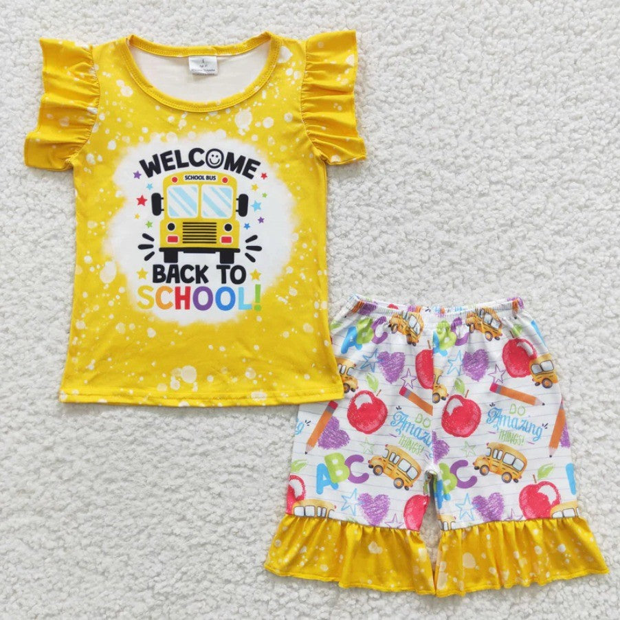 Back To School Bus Girls Set