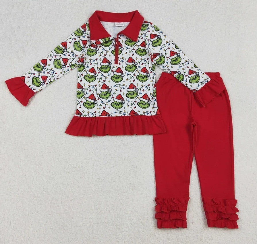 Grinch Lights Pant Set