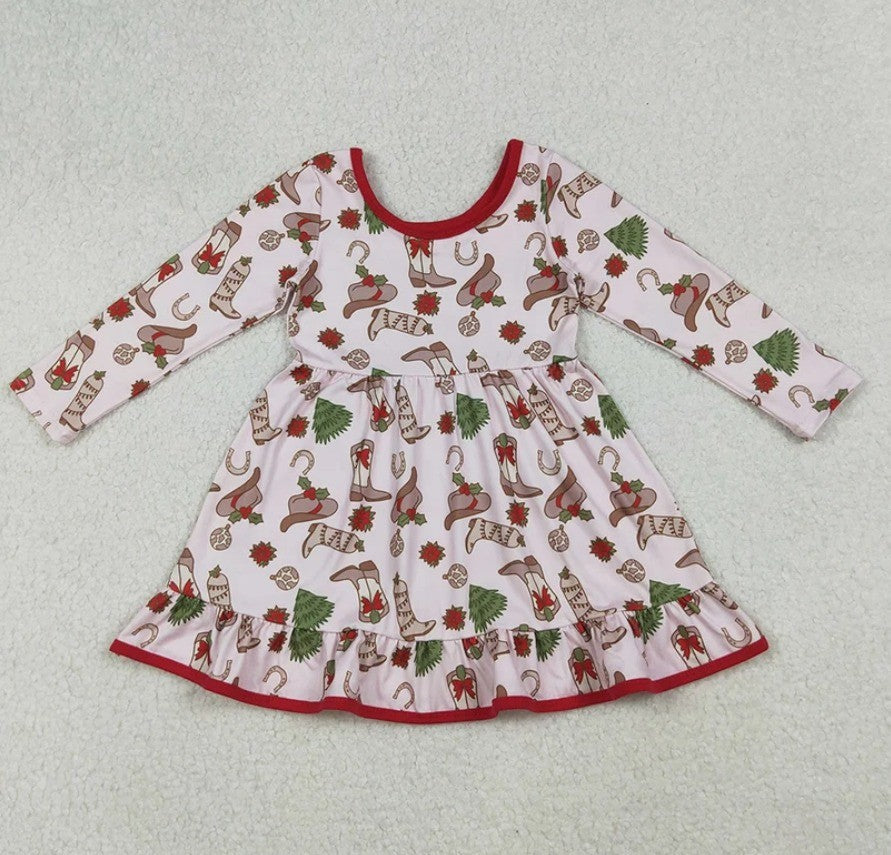 Western Boot Christmas Dress