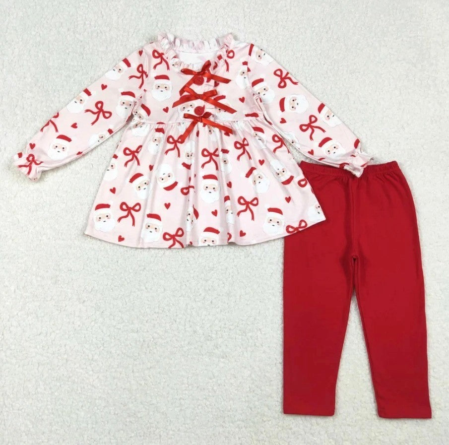 Red Bow Santa Set
