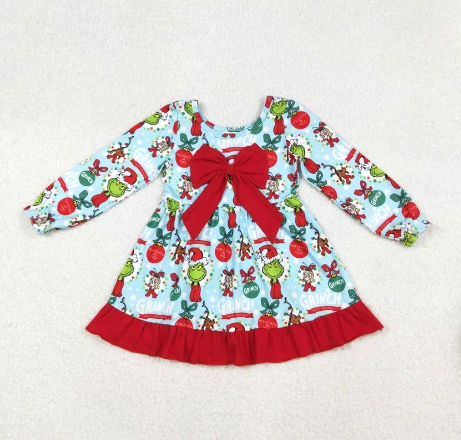 Big Bow Grinch Dress