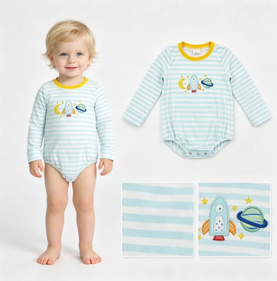 Cosmic Space Boys Romper Top