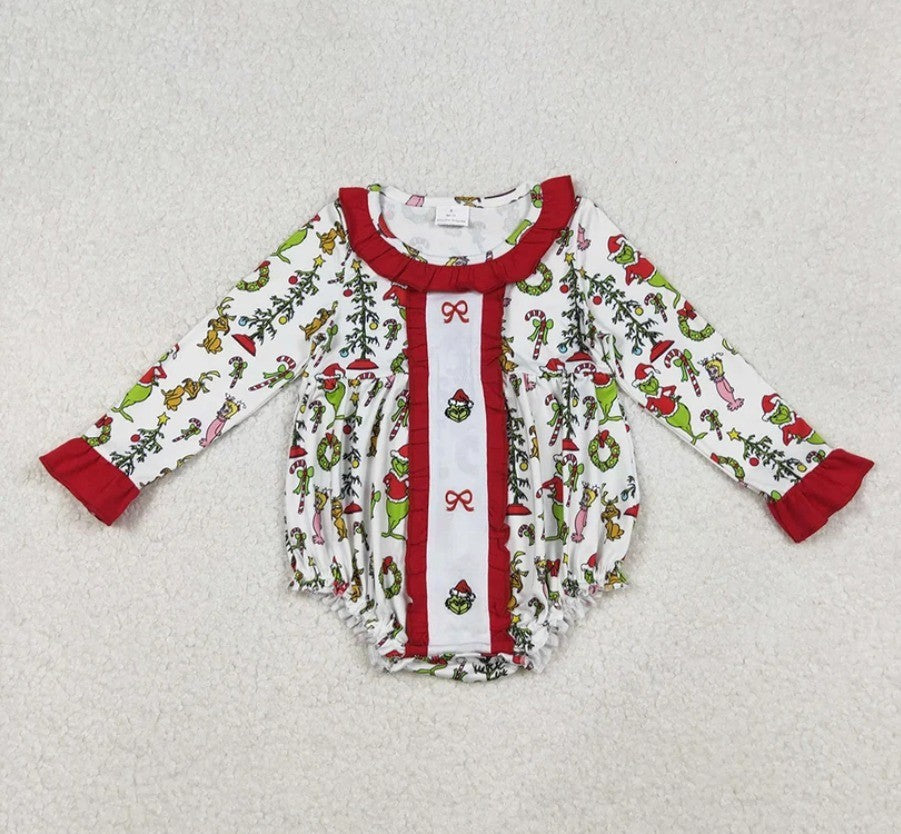 Grinch Bubble Romper