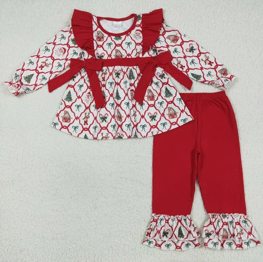 Gingerbread House Bow Set