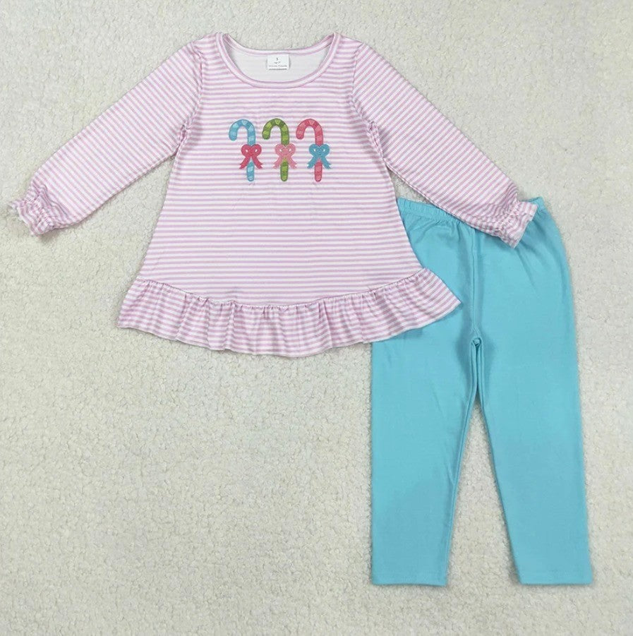 Pink & Teal Candy Cane Set
