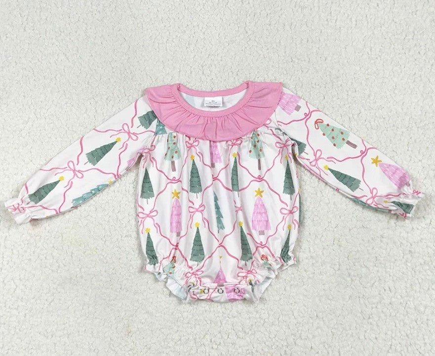 Pink Tree Bubble Romper
