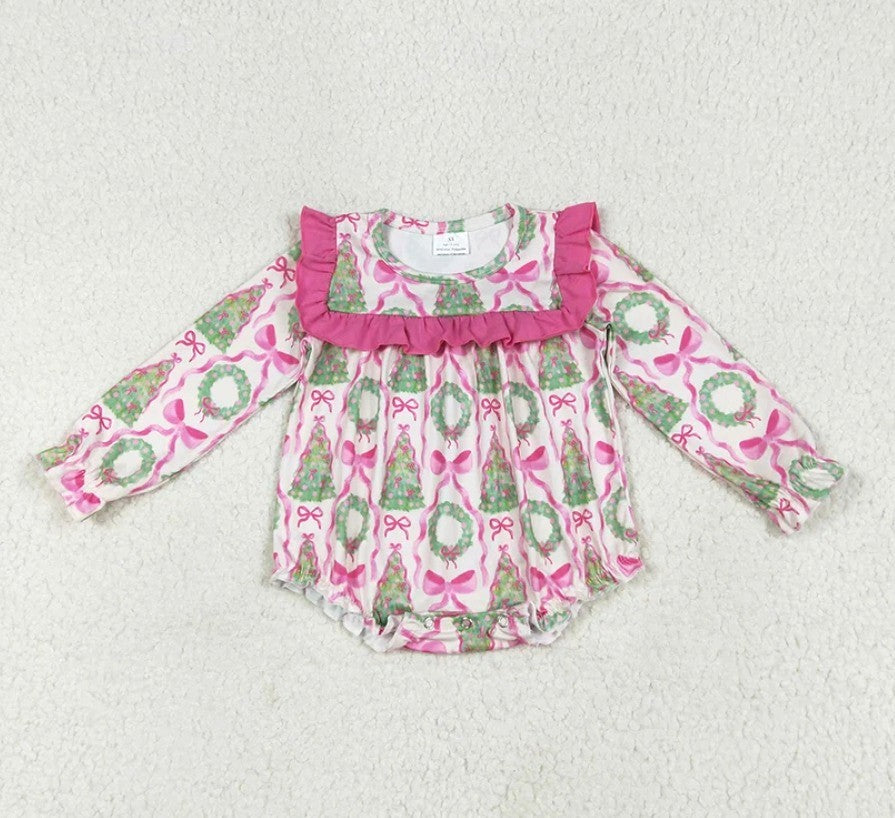Coquette Tree Wreath Bubble Romper