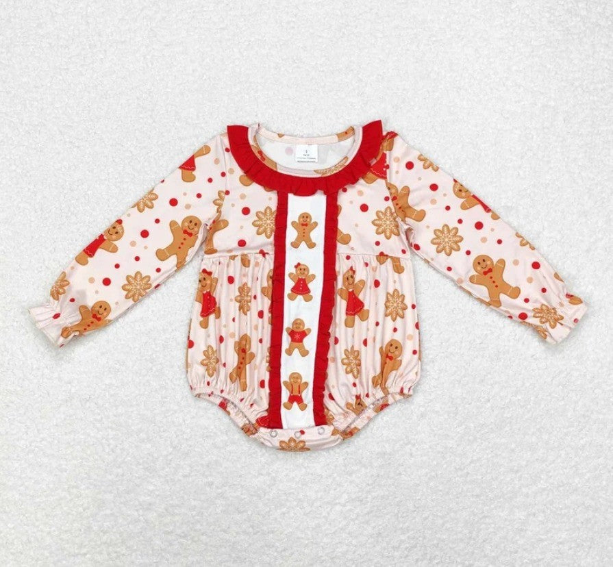 Gingerbread Bubble Romper