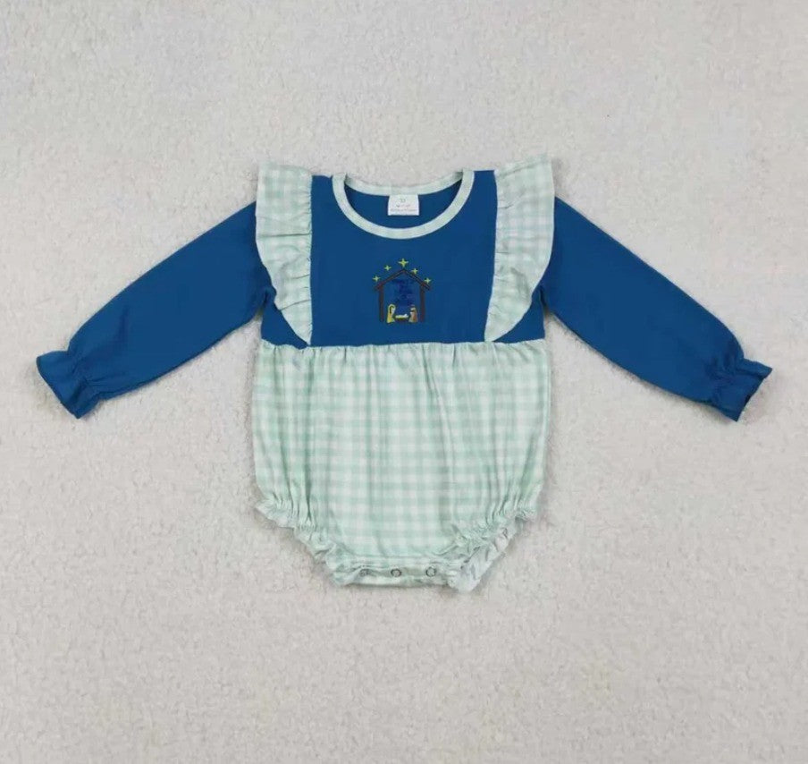 Blue Gingham Nativity Girls Collection