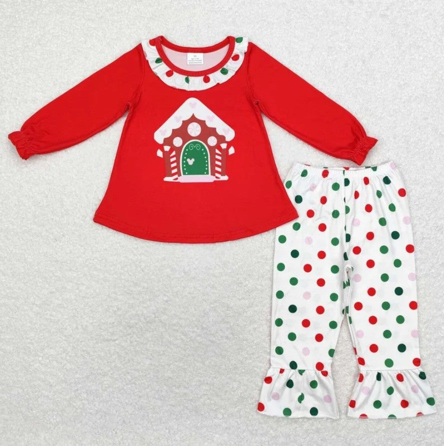 Gingerbread House Polka Dot