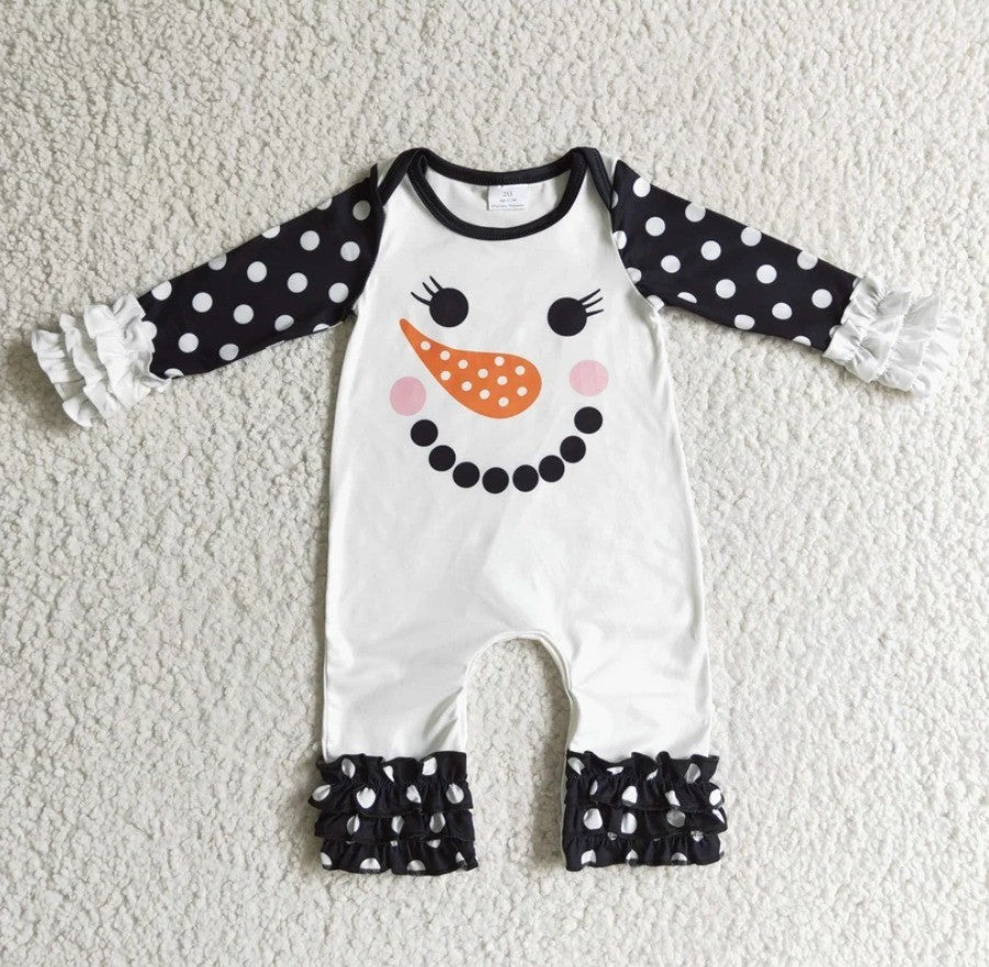 Santa Polka Dot Romper