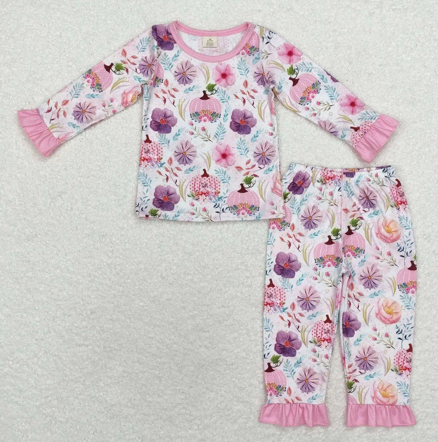 Pink Pumpkin Bamboo Set