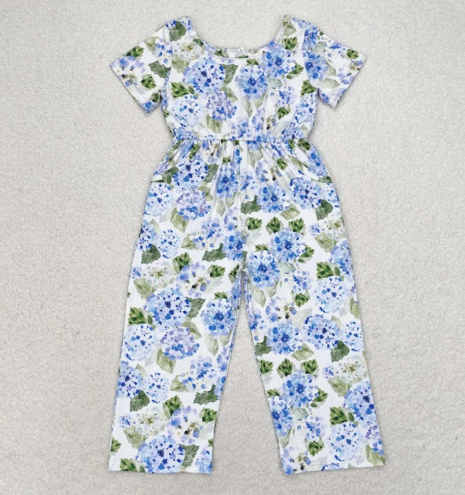 Hydrangea Floral Jumpsuit
