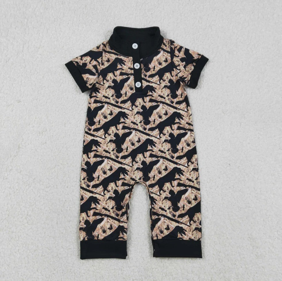 Camo Dinosaur Romper