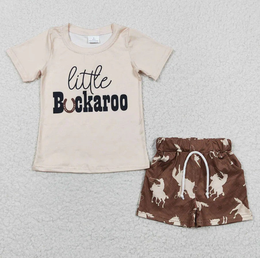 Little Buckaroo Short Set