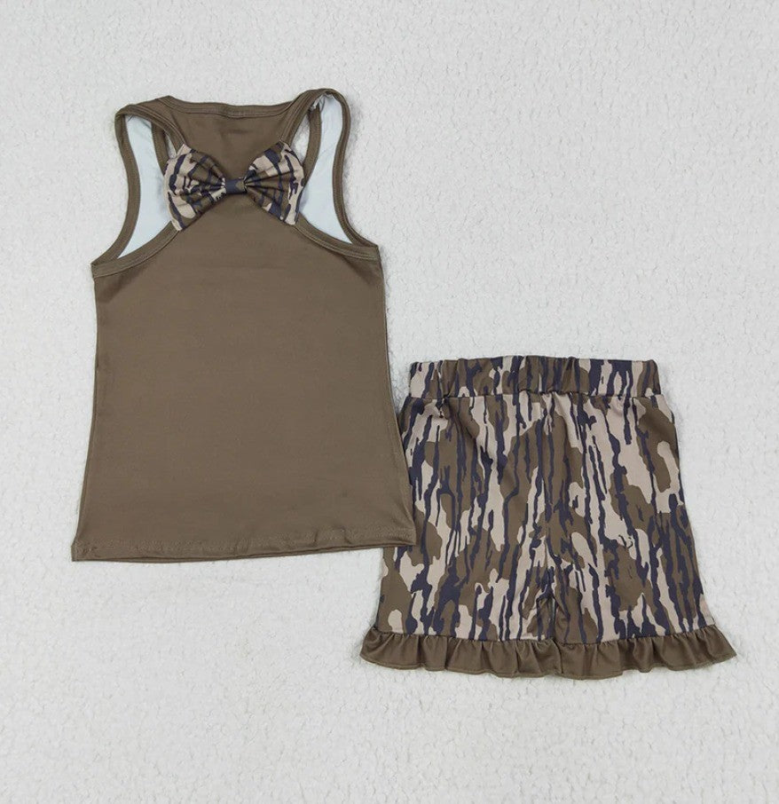 Camo Bow Short Set