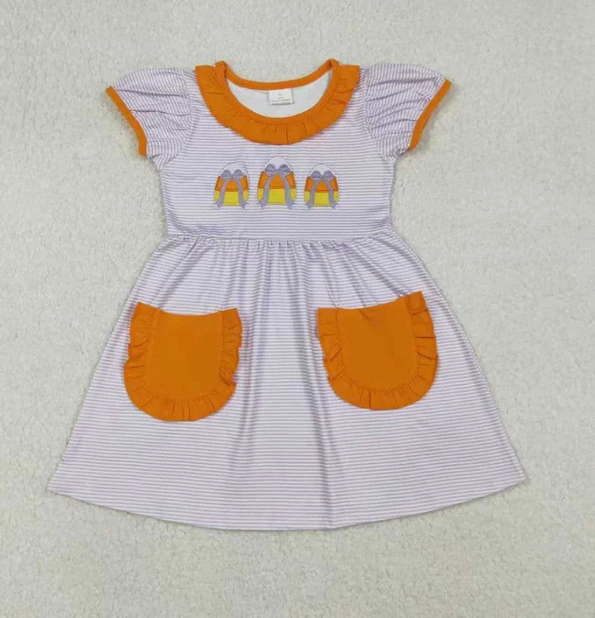 Embroidered Candy Corn Sibling Collection
