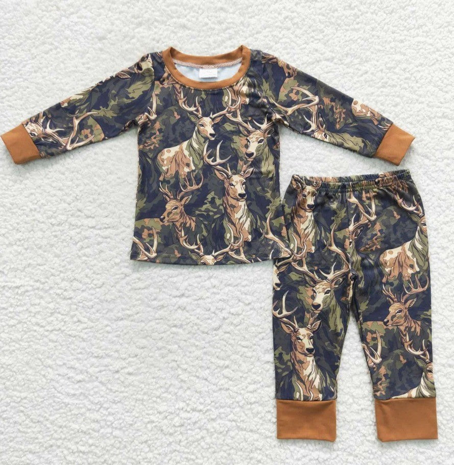 Deer Print Pajama Set