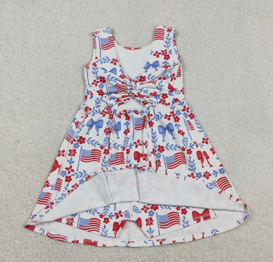 Flag & Flowers Yoga Dress