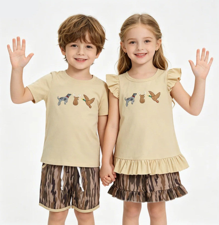 Duck Hunting Camo Sibling Set