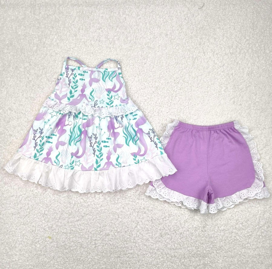 Mermaid Lace Short Set
