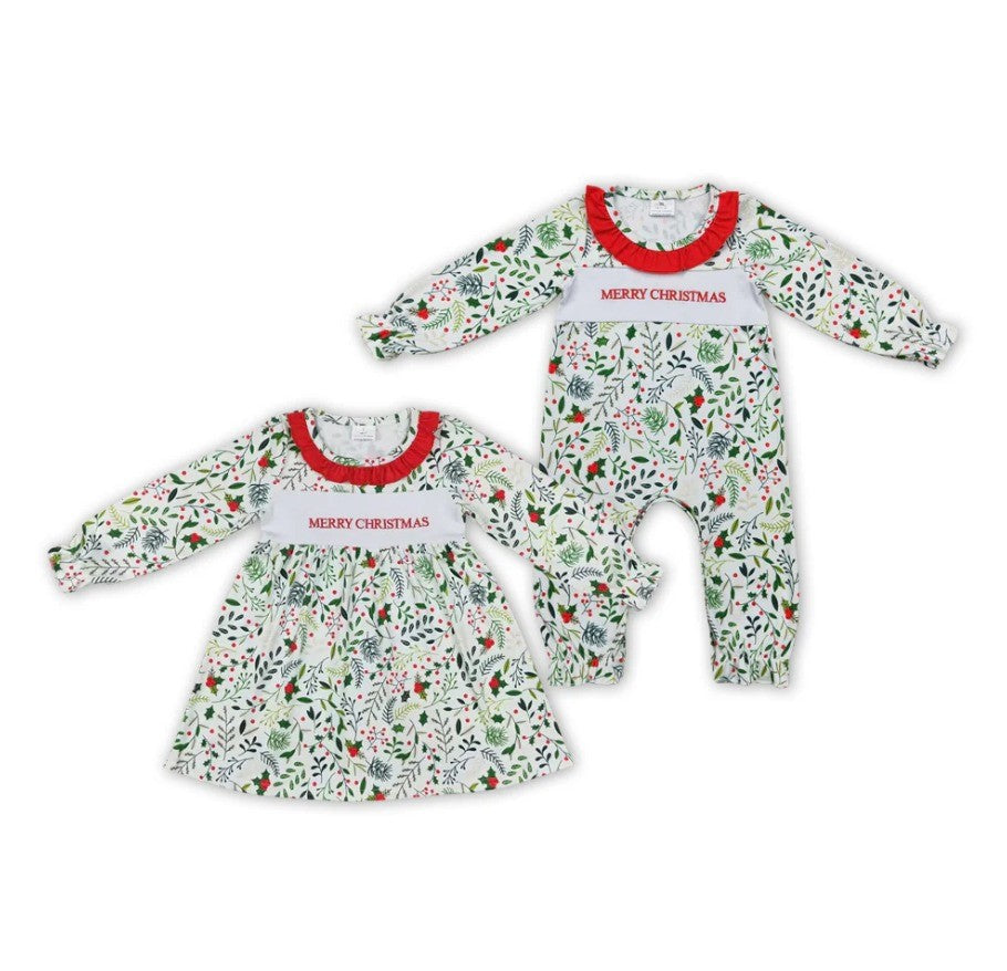 Merry Christmas Holly Sister Set