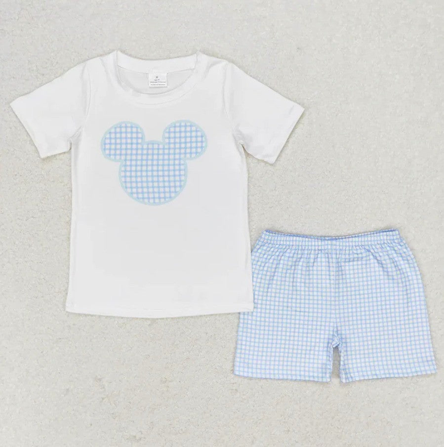 Gingham Mouse Short Set