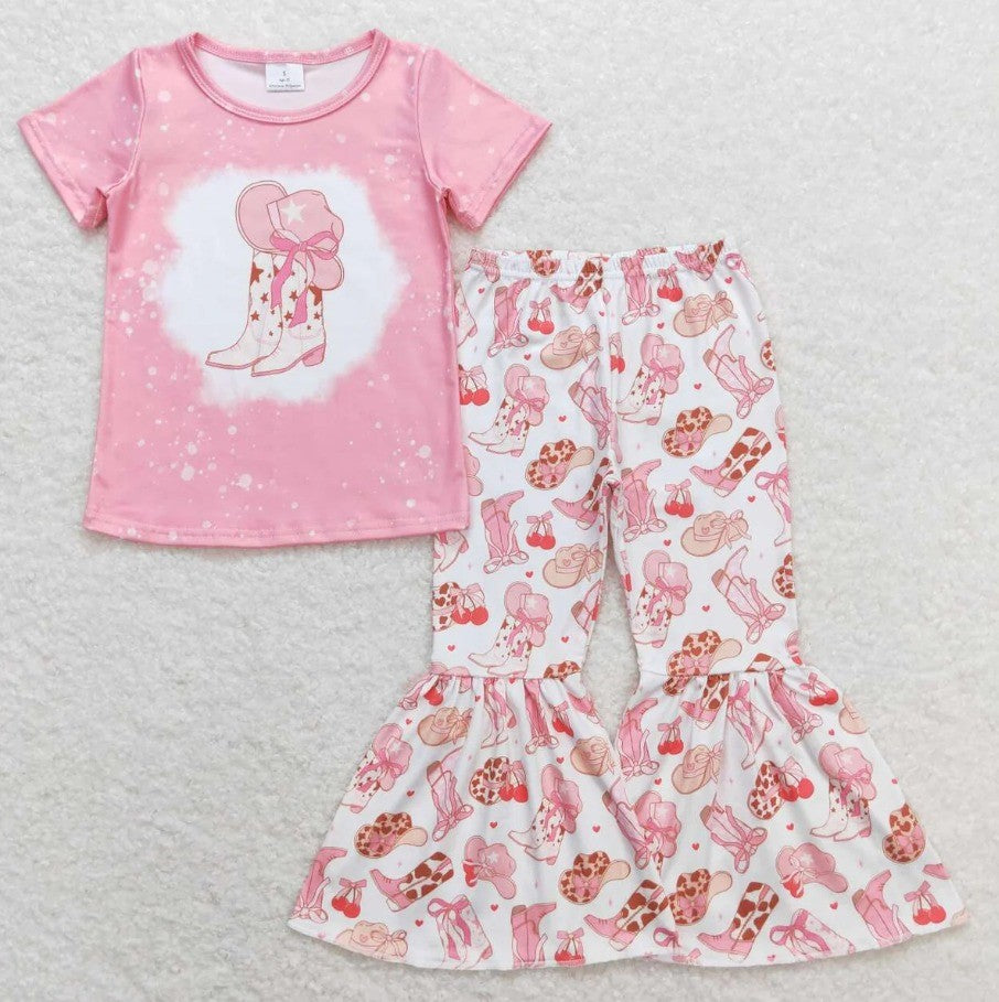 Western Boot Hat Bell Bottom Set