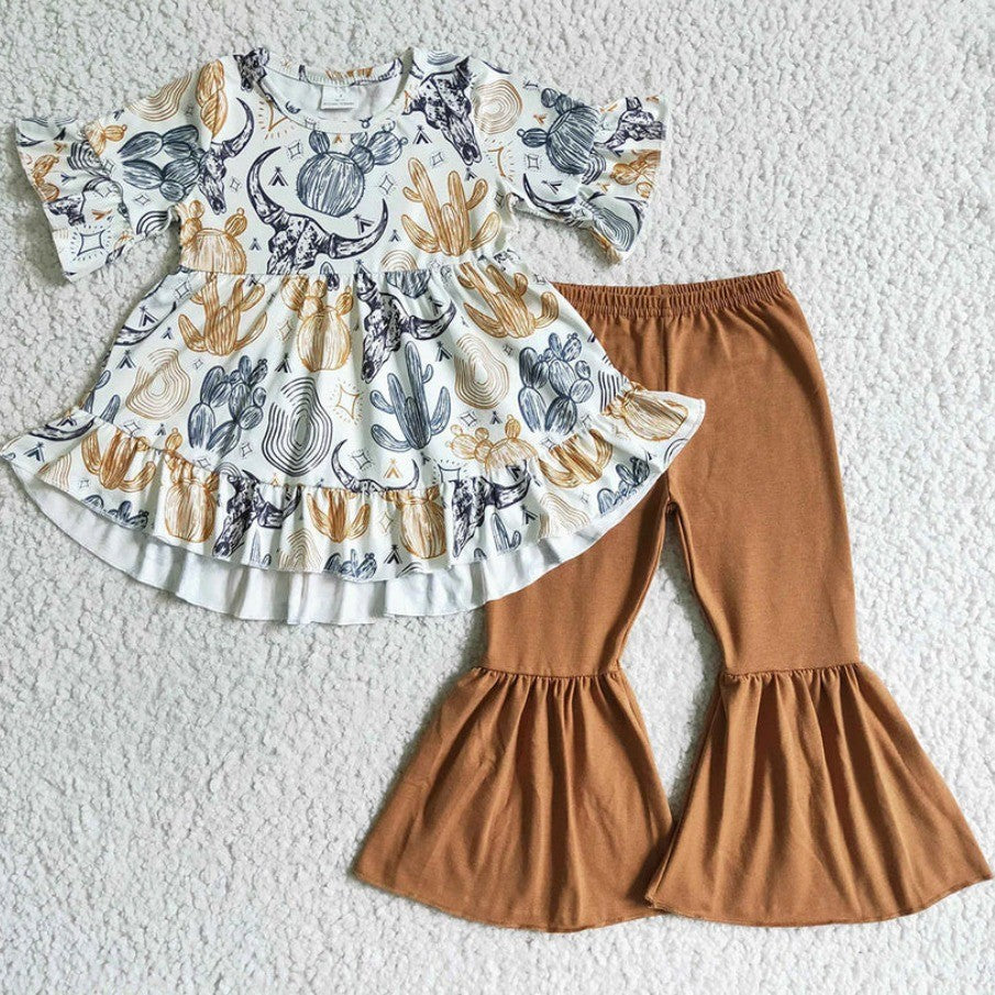 Girls Western Farm Sibling Bell Set