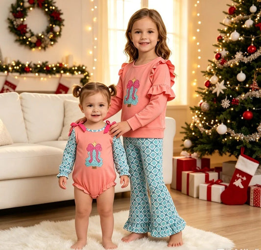 Pink Tree Bow Sibling Collection