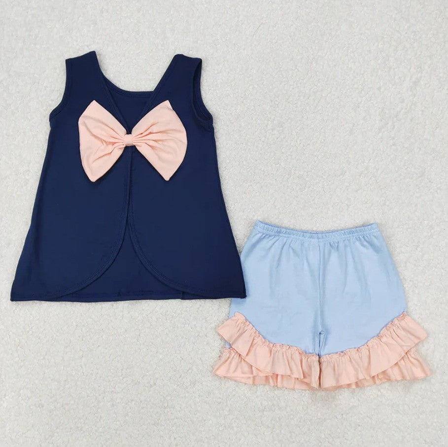 Princess Bow Back Short Set