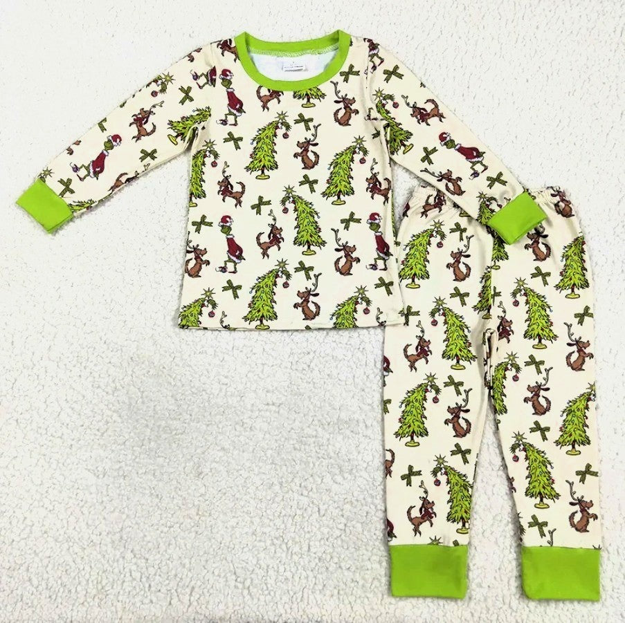 Grinch Tree Sibling Pajama Collection