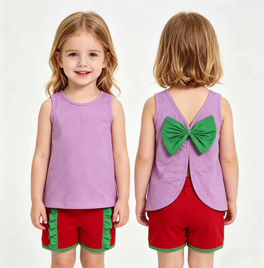 Princess Bow Back Short Set