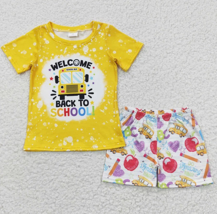 Back To School Bus Boys Set