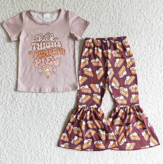 Thick Thighs Pumpkin Pies Thanksgiving Set