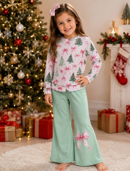 Christmas Tree Bow Flare Set