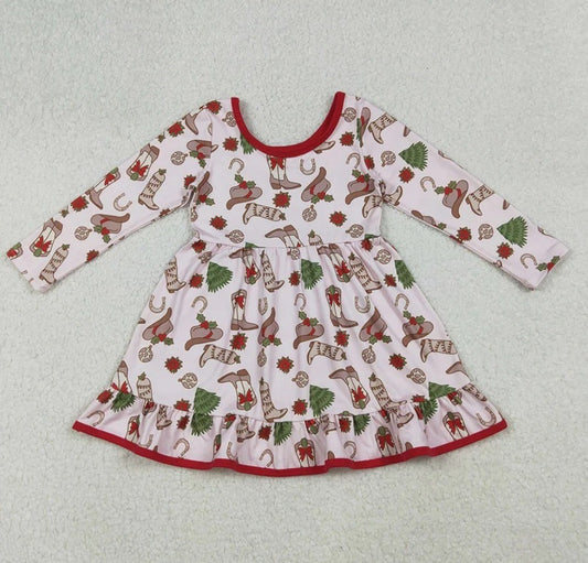 Western Boot Christmas Dress