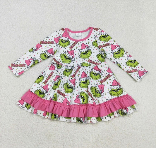 Grinch Dramatic Pink Dress