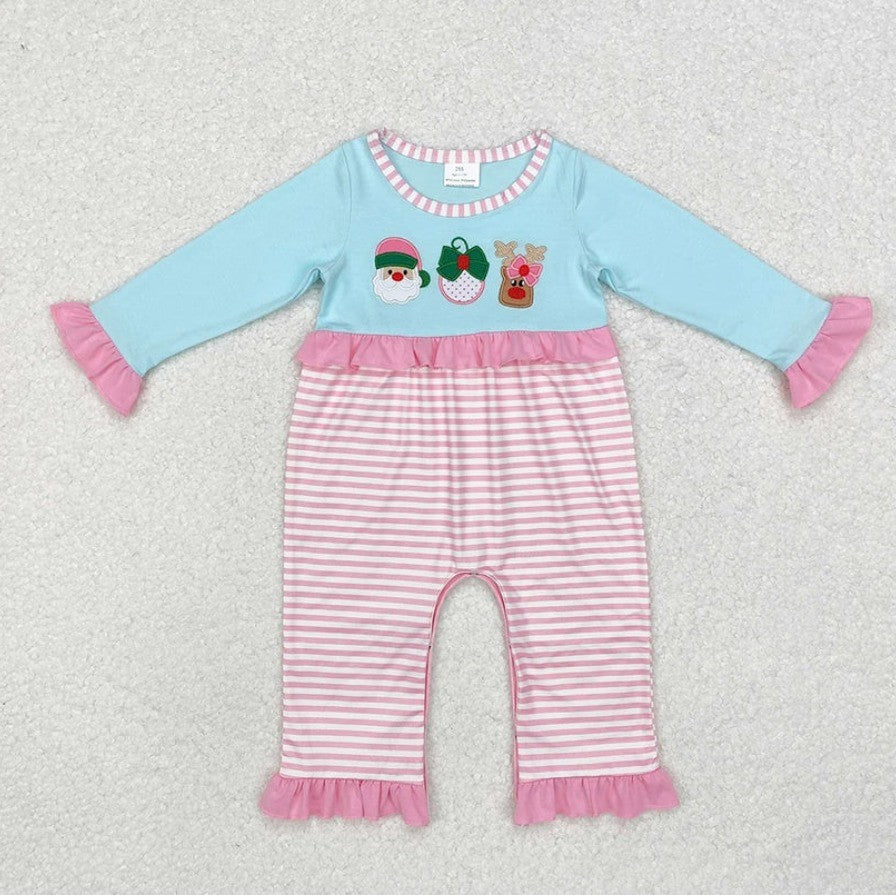 Stripe Santa Reindeer Sibling Set
