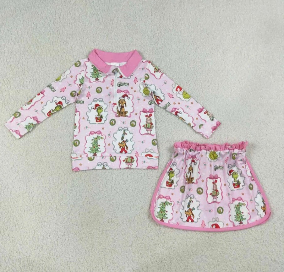 Christmas Grinch Skort Set Collection