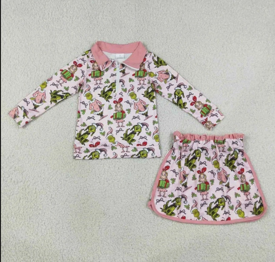 Christmas Grinch Skort Set Collection