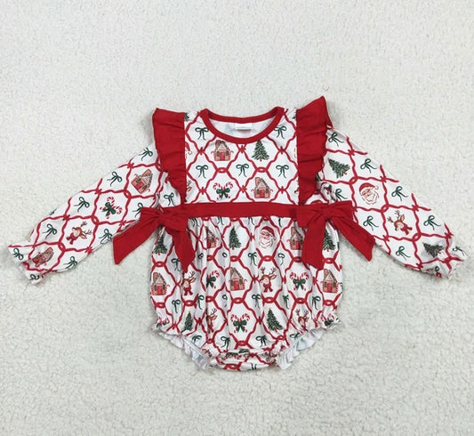 Coquette Everything Christmas Bubble Romper
