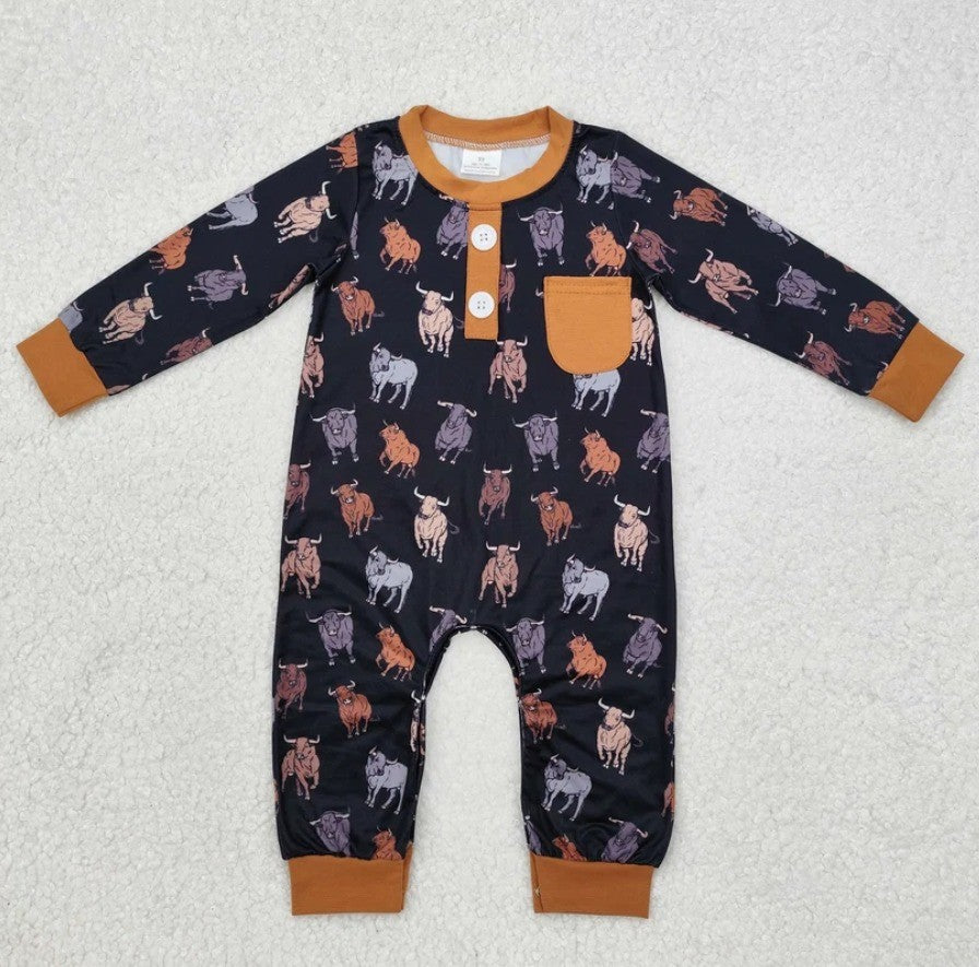 Western Cow Romper Collection