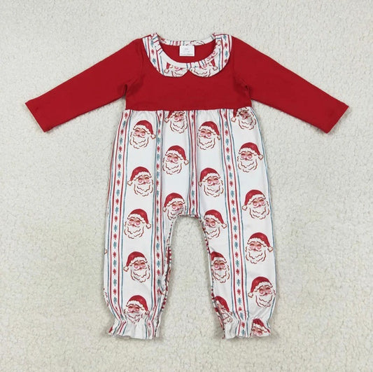 Vintage Santa Collared Romper