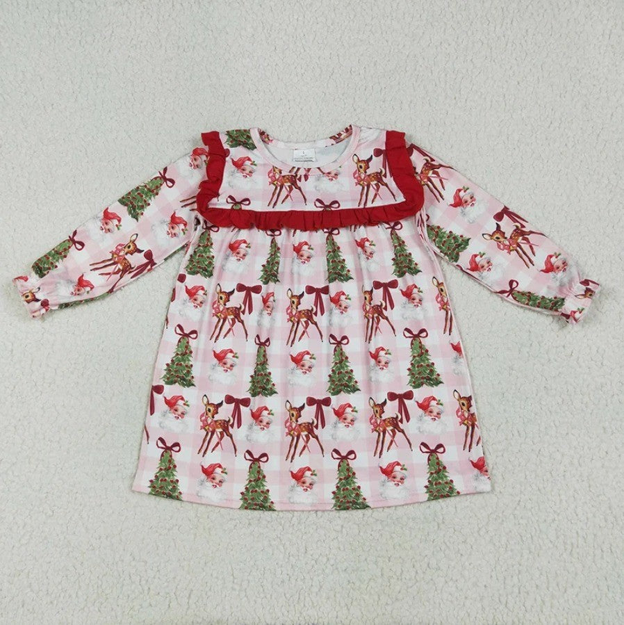 Vintage Santa Reindeer Dress