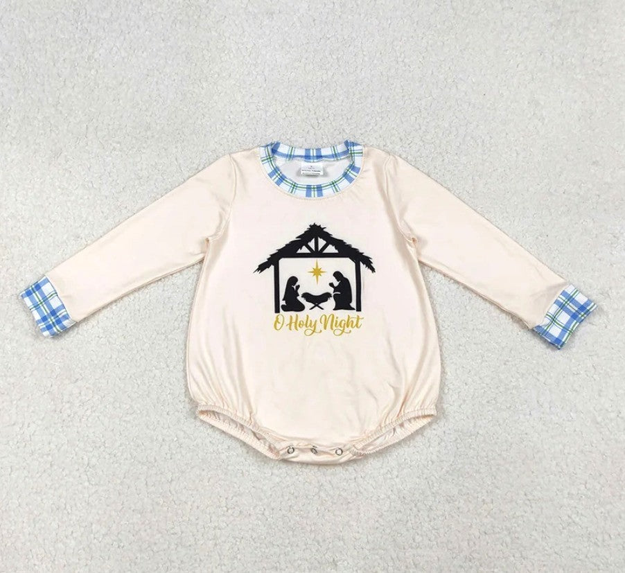 Holy Night Boys Romper Top