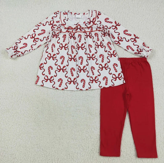 Candy Cane Bow Set