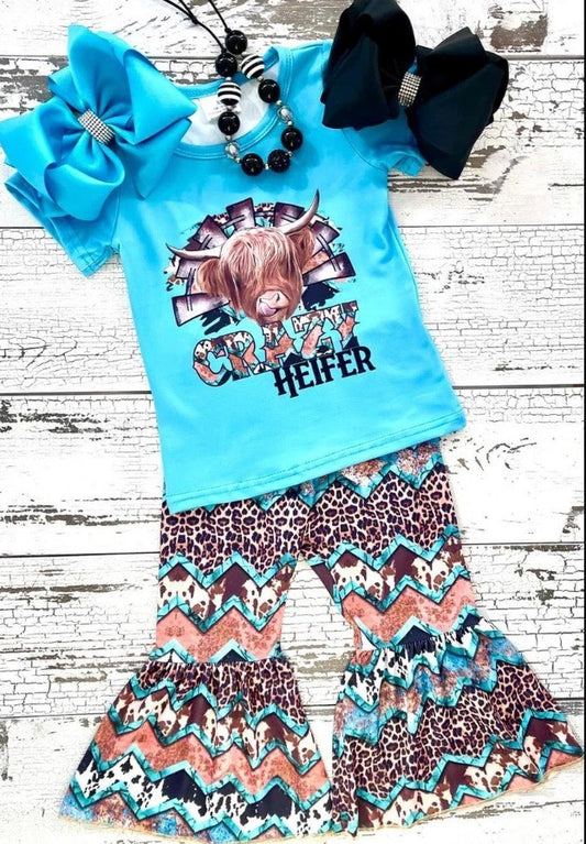 Crazy Heifer Aztec Print Bell Set