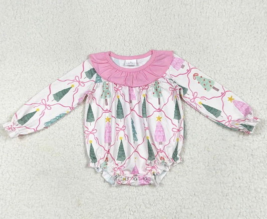 Pink Tree Bubble Romper