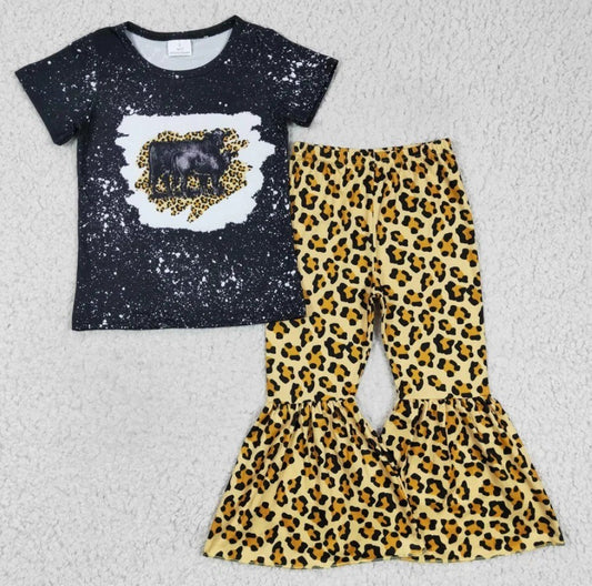 Leopard Print Bull Bell Set